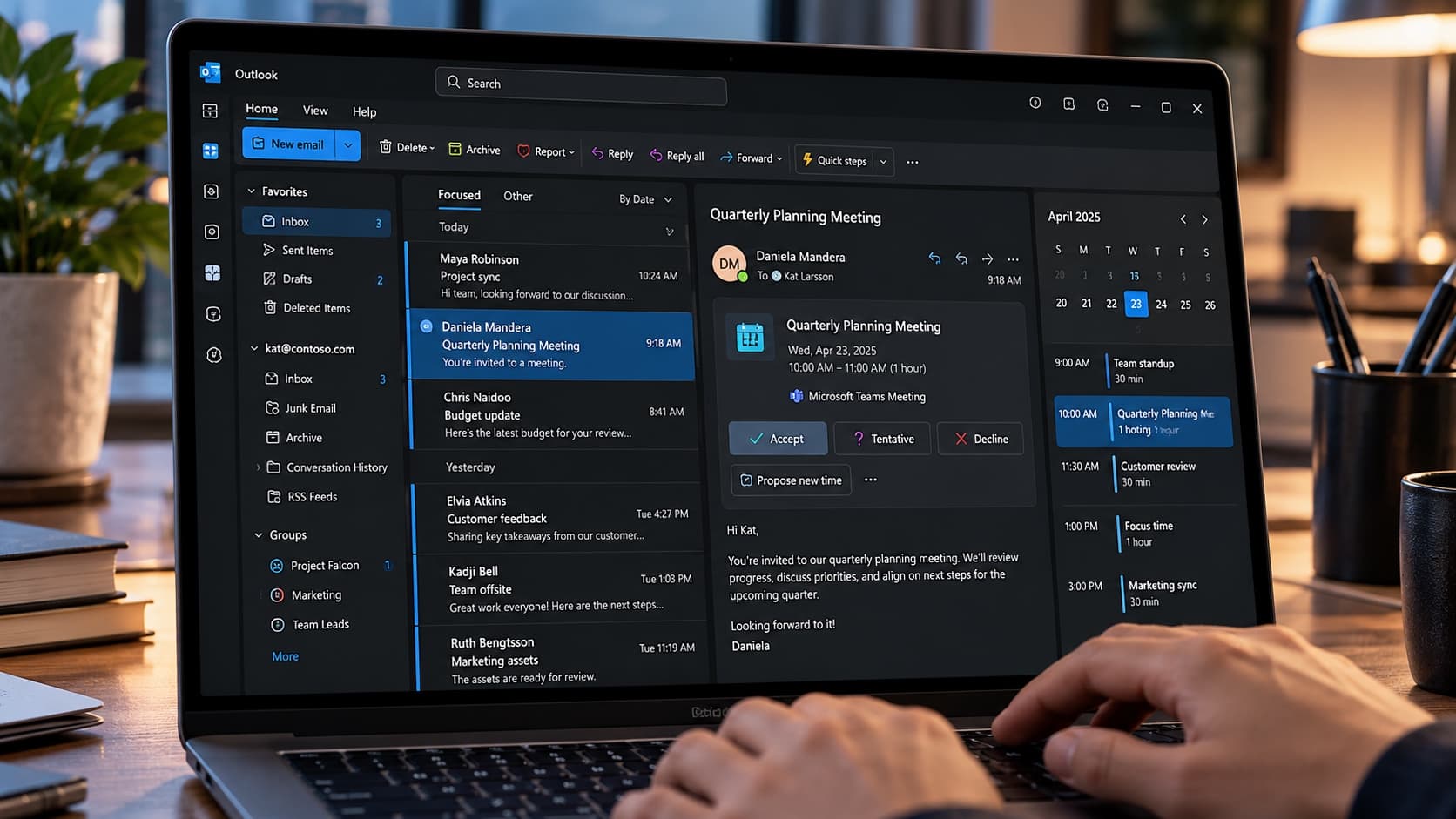 Microsoft Outlook — Email & Calendar Management