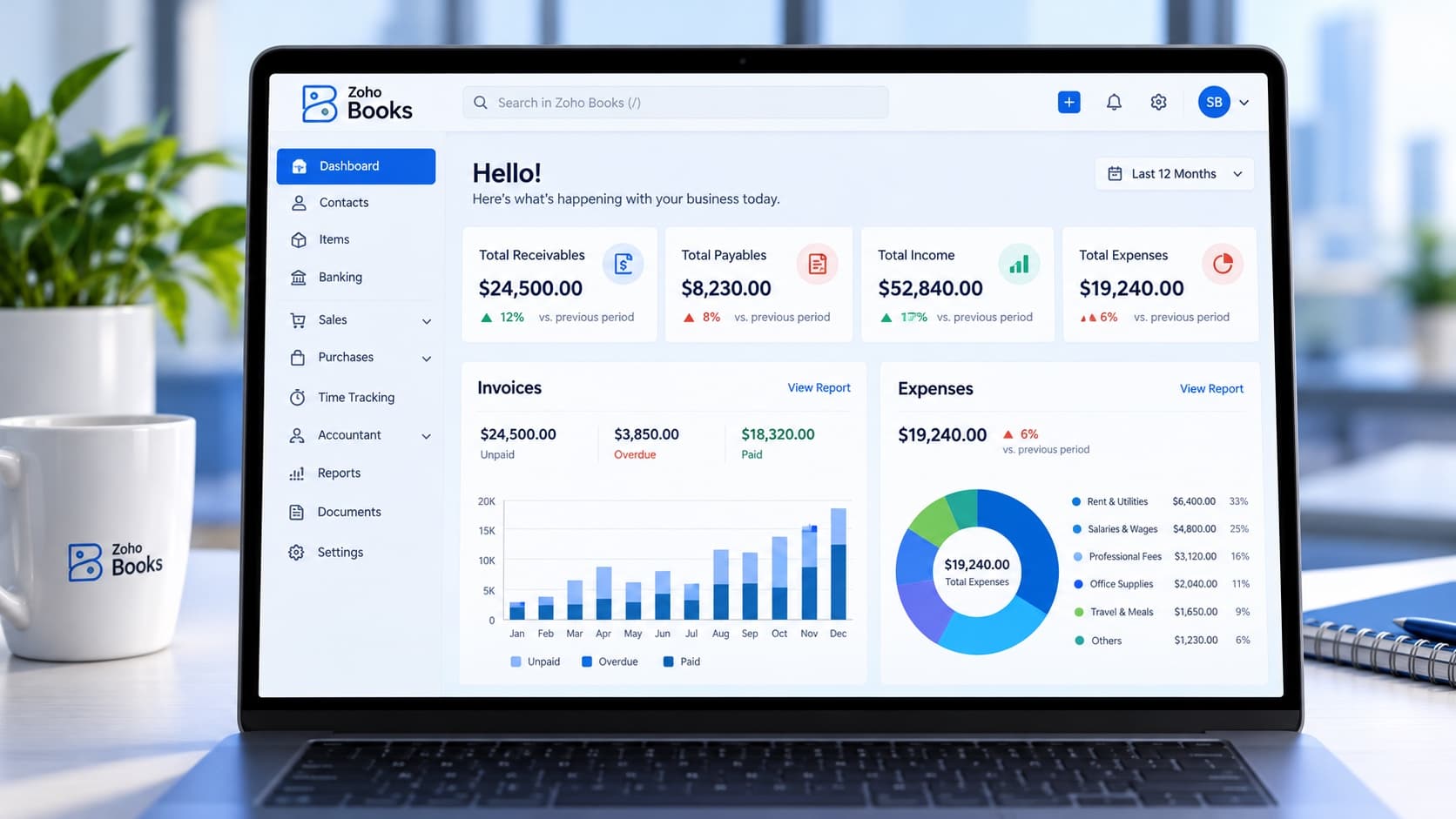 Zoho Books — Cloud Accounting & Finance
